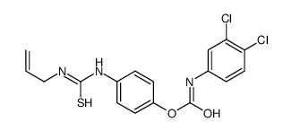 [4-(prop-2-enylcarbamothioylamino)phenyl] N-(3,4-dichlorophenyl)carbamate结构式