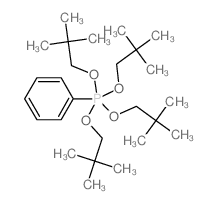 tetrakis(2,2-dimethylpropoxy)-phenyl-phosphorane structure