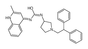 1-[1-(2,2-diphenylethyl)pyrrolidin-3-yl]-3-(2-methylquinolin-4-yl)urea Structure