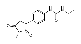 1-ethyl-3-(4-(1-methyl-2,5-dioxopyrrolidin-3-yl)phenyl)urea Structure