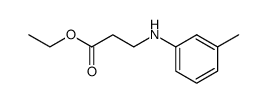 ethyl 3-(m-tolylamino)propanoate Structure