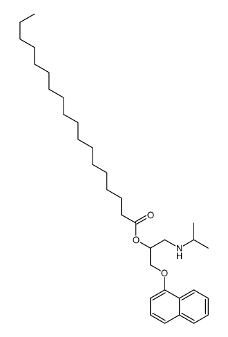 [1-naphthalen-1-yloxy-3-(propan-2-ylamino)propan-2-yl] octadecanoate结构式