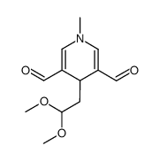 1-methyl-4-(dimethoxyethyl)-1,4-dihydropyridine-3,5-dialdehyde Structure