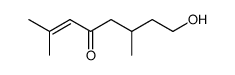 8-hydroxy-2,6-dimethyl-2-octen-4-one Structure