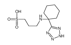 3-[[1-(2H-tetrazol-5-yl)cyclohexyl]amino]propane-1-sulfonic acid Structure