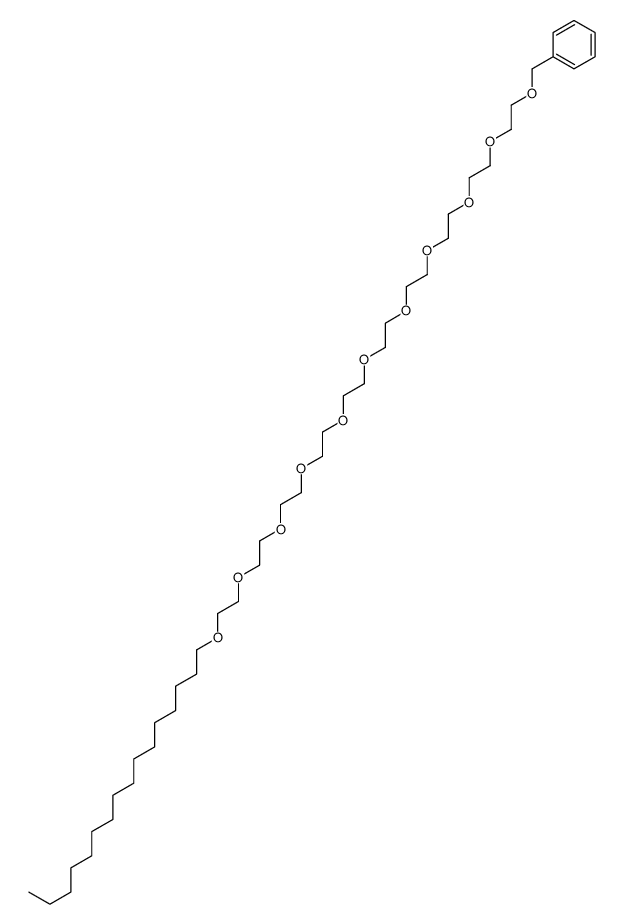 2-[2-[2-[2-[2-[2-[2-[2-[2-(2-hexadecoxyethoxy)ethoxy]ethoxy]ethoxy]ethoxy]ethoxy]ethoxy]ethoxy]ethoxy]ethoxymethylbenzene Structure