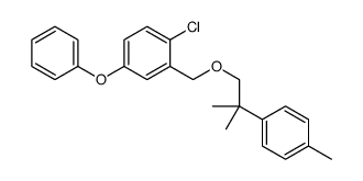 1-Chloro-2-((2-(4-methylphenyl)-2-methylpropoxy)methyl)-4-phenoxybenze ne structure