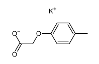 p-cresol acetic acid potassium salt Structure