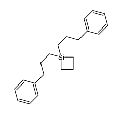 1,1-bis(3-phenylpropyl)siletane Structure