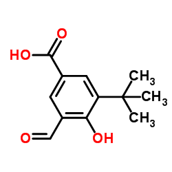 3-(tert-Butyl)-5-formyl-4-hydroxybenzoic acid structure