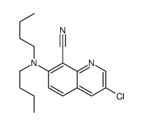 3-chloro-7-(dibutylamino)quinoline-8-carbonitrile Structure