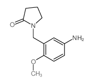 1-(5-Amino-2-methoxy-benzyl)-pyrrolidin-2-one结构式