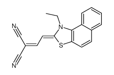 MALONONITRILE, [2-(1-ETHYLNAPHTHO[1,2-D]THIAZOLIN-2-YLIDENE)ETHYLIDENE]-结构式