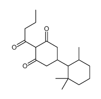 2-butanoyl-5-(2,2,6-trimethylcyclohexyl)cyclohexane-1,3-dione Structure