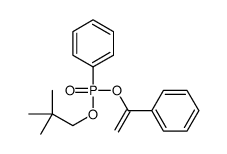 1-[2,2-dimethylpropoxy(phenyl)phosphoryl]oxyethenylbenzene Structure