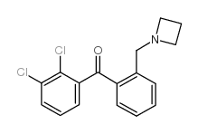 2'-AZETIDINOMETHYL-2,3-DICHLOROBENZOPHENONE结构式