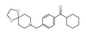 CYCLOHEXYL 4-[8-(1,4-DIOXA-8-AZASPIRO[4.5]DECYL)METHYL]PHENYL KETONE Structure