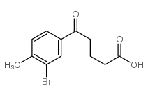 5-(3-BROMO-4-METHYLPHENYL)-5-OXOVALERIC ACID Structure