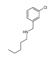 N-[(3-chlorophenyl)methyl]pentan-1-amine结构式