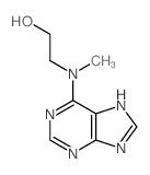 2-(methyl-(5H-purin-6-yl)amino)ethanol structure