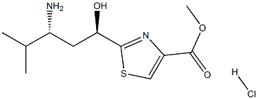 Methyl 2-((1R,3R)-3-aMino-1-hydroxy-4-Methylpentyl)thiazole-4-carboxylate hydrochloride Structure