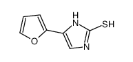 4-(furan-2-yl)-1,3-dihydroimidazole-2-thione结构式