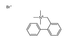 trimethyl-[(2-phenylphenyl)methyl]azanium,bromide Structure