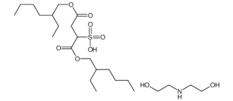 1,4-bis(2-ethylhexyl) 2-sulphosuccinate, compound with 2,2'-iminobis[ethanol] (1:1) Structure