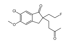 (S)-6-CHLORO-2-(2-FLUOROETHYL)-5-METHOXY-2-(3-OXOBUTYL)-2,3-DIHYDRO-1H-INDEN-1-ONE Structure