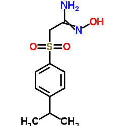 N'-Hydroxy-2-[(4-isopropylphenyl)sulfonyl]ethanimidamide结构式