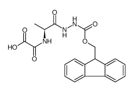 L-Alanine, N-(carboxycarbonyl)-, [2-[(9H-fluoren-9-ylmethoxy)carbonyl]hydrazide] Structure