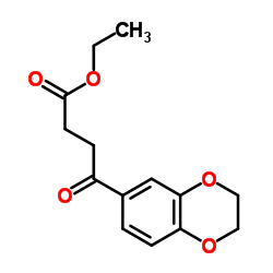 Ethyl 4-(2,3-dihydro-1,4-benzodioxin-6-yl)-4-oxobutanoate structure