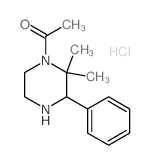 Ethanone,1-(2,2-dimethyl-3-phenyl-1-piperazinyl)-, hydrochloride (1:1) Structure