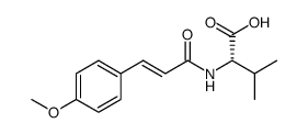 L-Valine, N-[(2E)-3-(4-methoxyphenyl)-1-oxo-2-propen-1-yl]- Structure