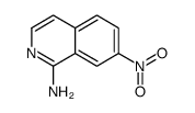 7-硝基-1-异喹啉胺结构式