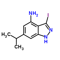 3-Iodo-6-isopropyl-1H-indazol-4-amine Structure