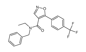 N-Benzyl-N-ethyl-5-[4-(trifluoromethyl)phenyl]isoxazole-4-carboxamide Structure