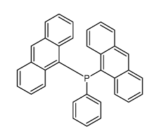 di(anthracen-9-yl)-phenylphosphane Structure