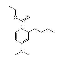 ethyl 4-dimethylamino-2-n-butyl-1,2-dihydropyridine-1-carboxylate Structure