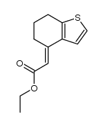 E-4-ethoxycarbonylmethylene-4,5,6,7-tetrahydrobenzo[b]thiophene Structure