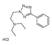 N,N-diethyl-2-(5-phenyltetrazol-2-yl)ethanamine,hydrochloride Structure