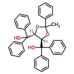(+)-4,5-双[羟基(二苯基)甲基]-2-甲基-2-苯基-1,3-二氧戊环图片