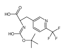 (2S)-2-[(2-methylpropan-2-yl)oxycarbonylamino]-3-[6-(trifluoromethyl)pyridin-3-yl]propanoic acid Structure