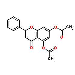 Pinocembrin diacetate Structure