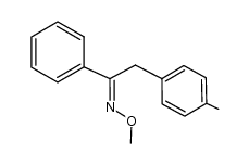 phenyl p-tolylmethyl ketone O-methyloxime Structure