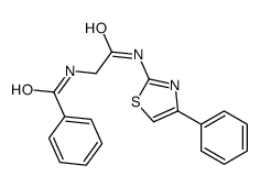 N-[2-oxo-2-[(4-phenyl-1,3-thiazol-2-yl)amino]ethyl]benzamide Structure