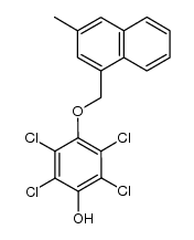 2,3,5,6-tetrachloro-4-((3-methylnaphthalen-1-yl)methoxy)phenol Structure