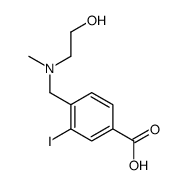 4-[[2-hydroxyethyl(methyl)amino]methyl]-3-iodobenzoic acid Structure