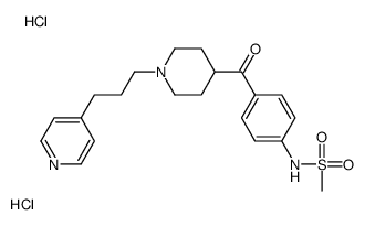 N-[4-[1-(3-pyridin-4-ylpropyl)piperidine-4-carbonyl]phenyl]methanesulfonamide,dihydrochloride结构式