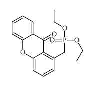 1-(diethoxyphosphorylmethyl)xanthen-9-one Structure